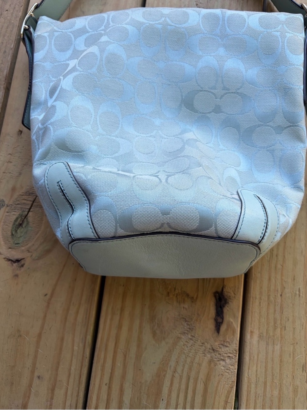 Coach vintage Y2K Light Blue Shoulder Bag - Picture 6 of 15